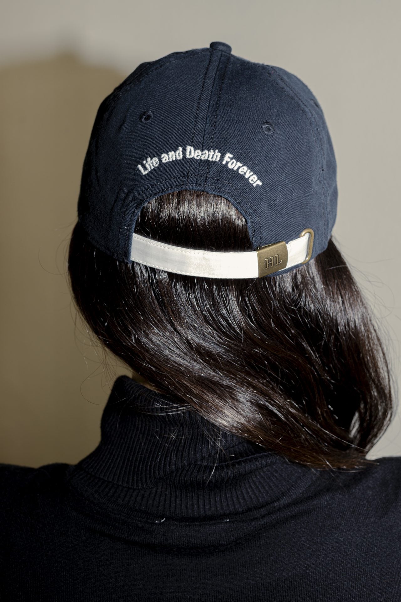 Life and Death Iconic Bird Logo Cap by Harding Lane in Black