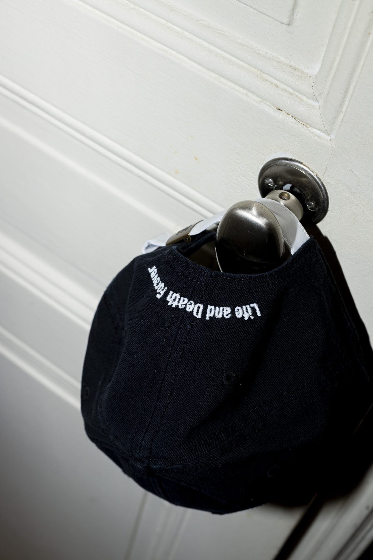 Life and Death Iconic Bird Logo Cap by Harding Lane in Black